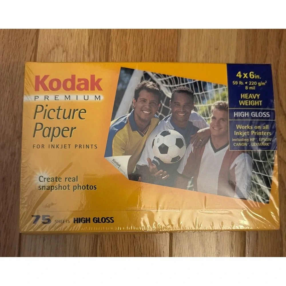 Assorted Photo Paper Lot of 6- 5 New Packs And 1 Partial Pack Kodak, HP